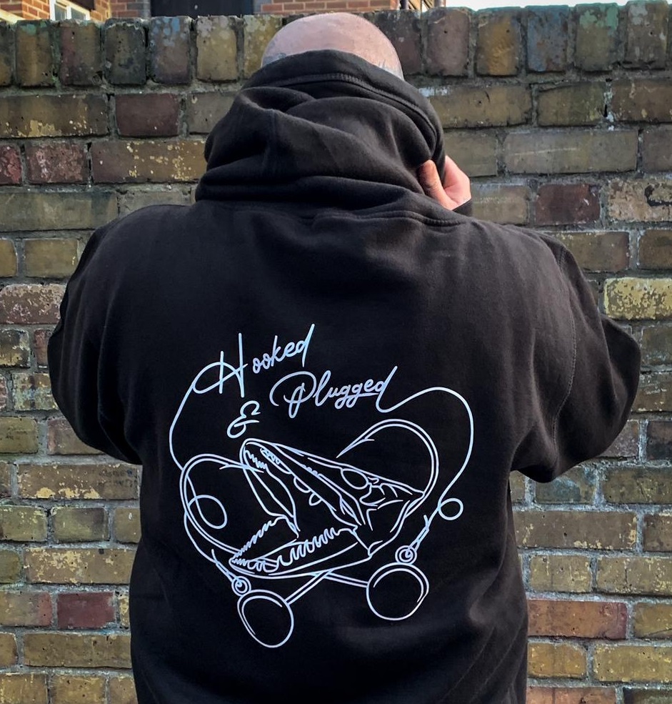 Hooked & Plugged Pike X Neck Hoodie